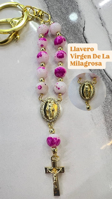 Llavero Denario Virgen de la Milagrosa