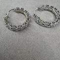 ARGOLLAS ELEGANTES PLATEADAS