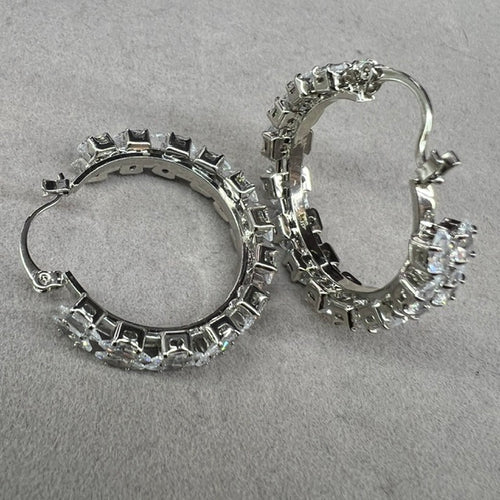 ARGOLLAS ELEGANTES PLATEADAS